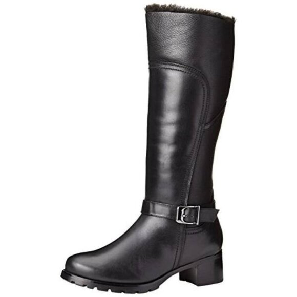Blondo NEW Fabrizia Waterproof Tall Riding Boots Genuine Shearling Lamb Leather - Picture 4 of 17